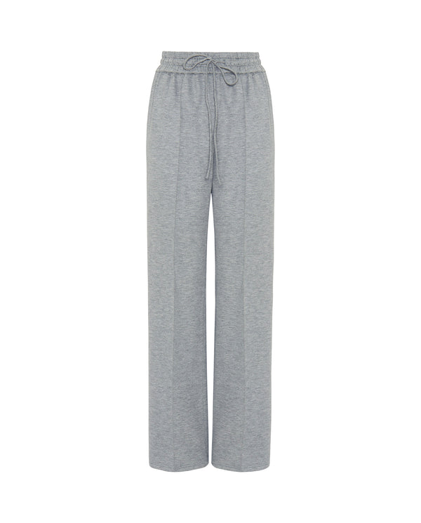 Gray stretch trousers