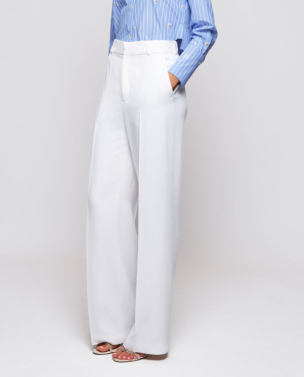 White sartorial trousers by MIRTO