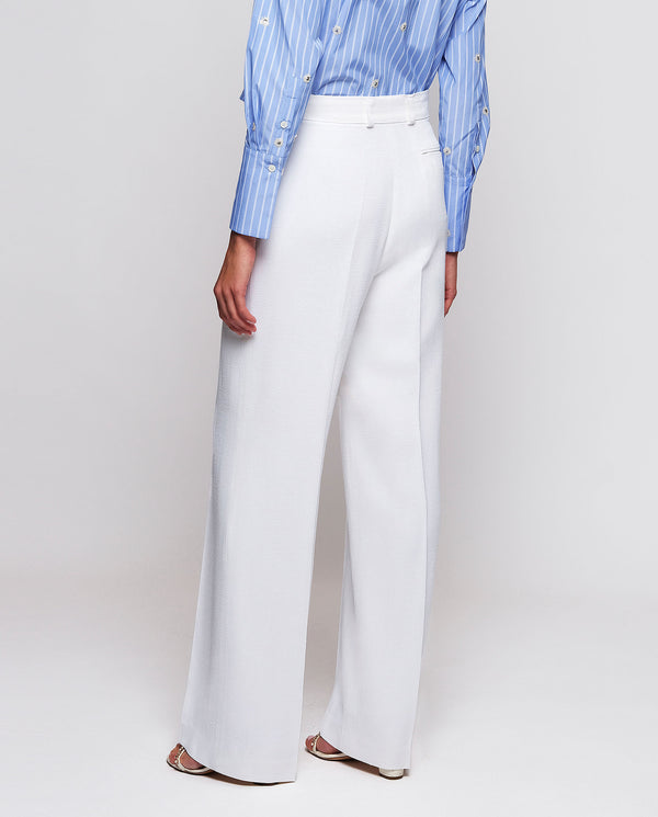 White sartorial trousers by MIRTO