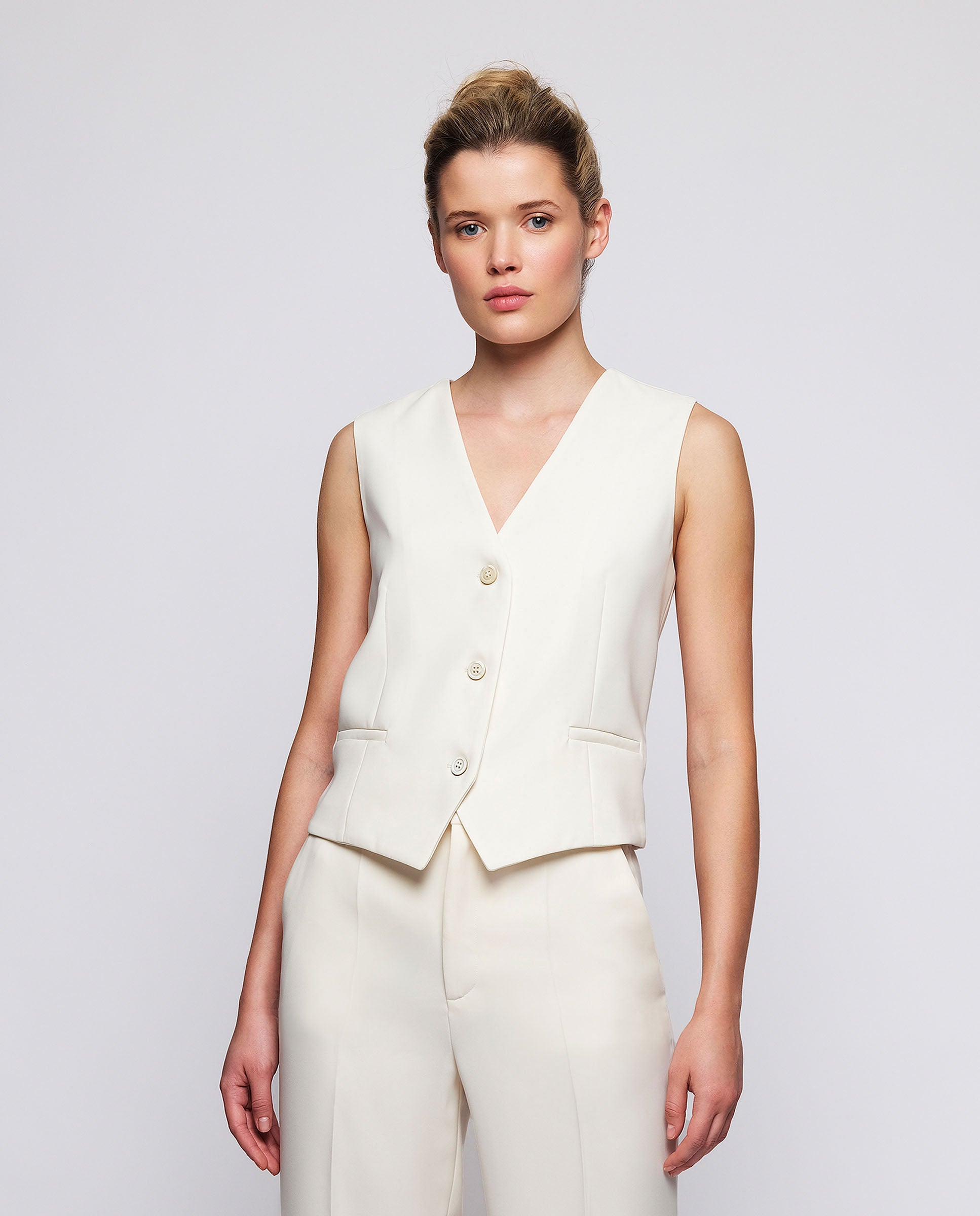 Off-white sartorial waistcoat by MIRTO