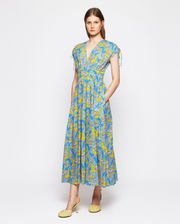 Liberty floral print midi dress by MIRTO