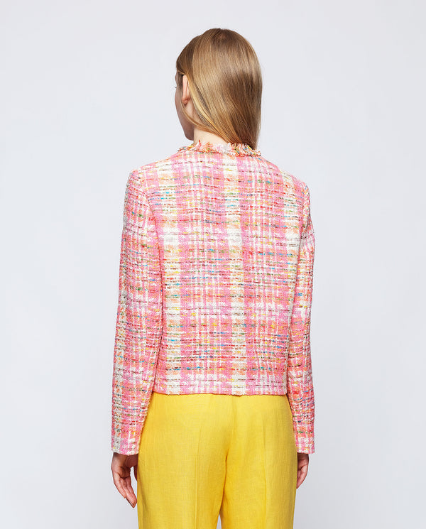 Multicolor tweed jacket