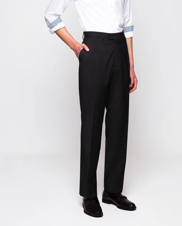 Charcoal gray dress trousers