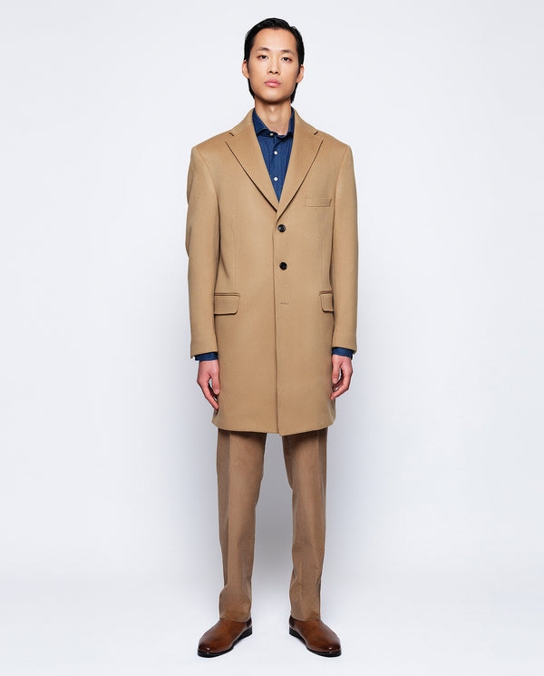 Camel pure wool city-coat