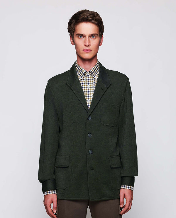 Green Merino Wool Teba jacket