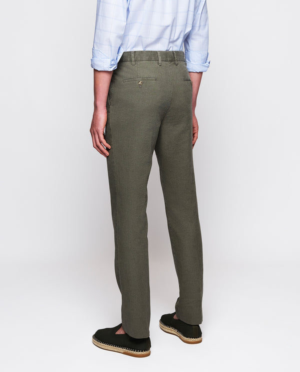 Green gray dress trousers