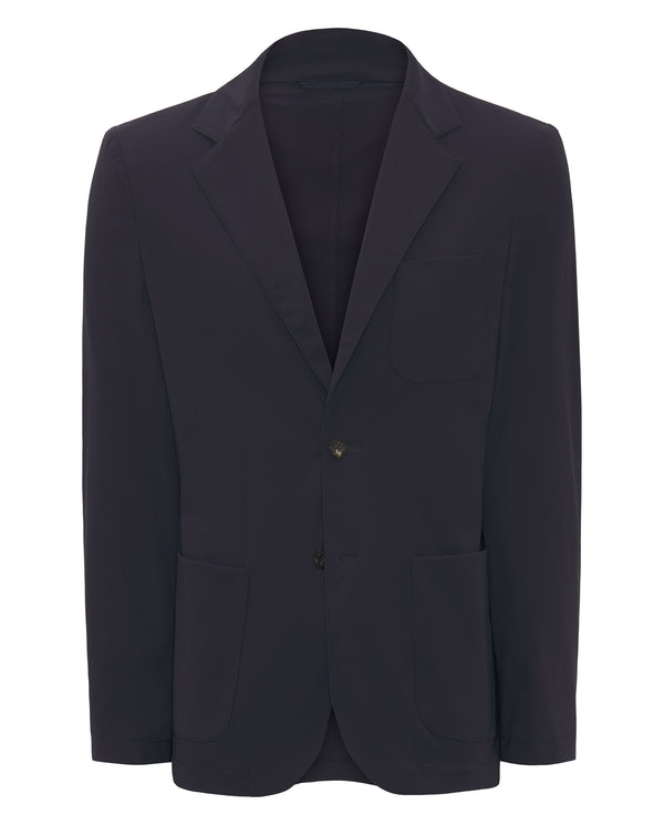 Navy blue technical fabric jacket by MIRTO