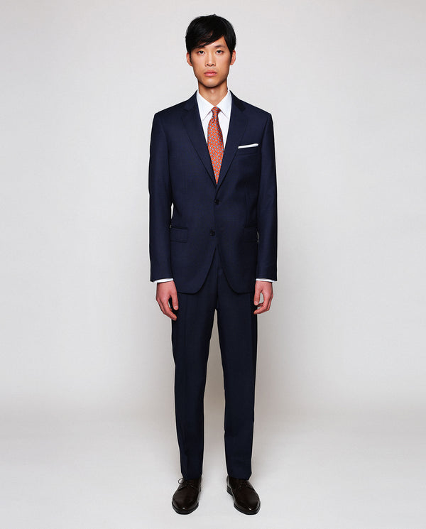 Navy blue suit