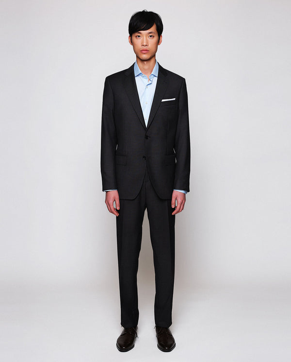 Charcoal gray suit