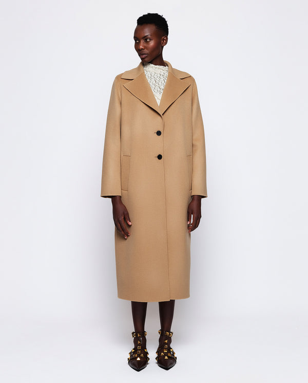 Camel wool & cashmere coat by MIRTO