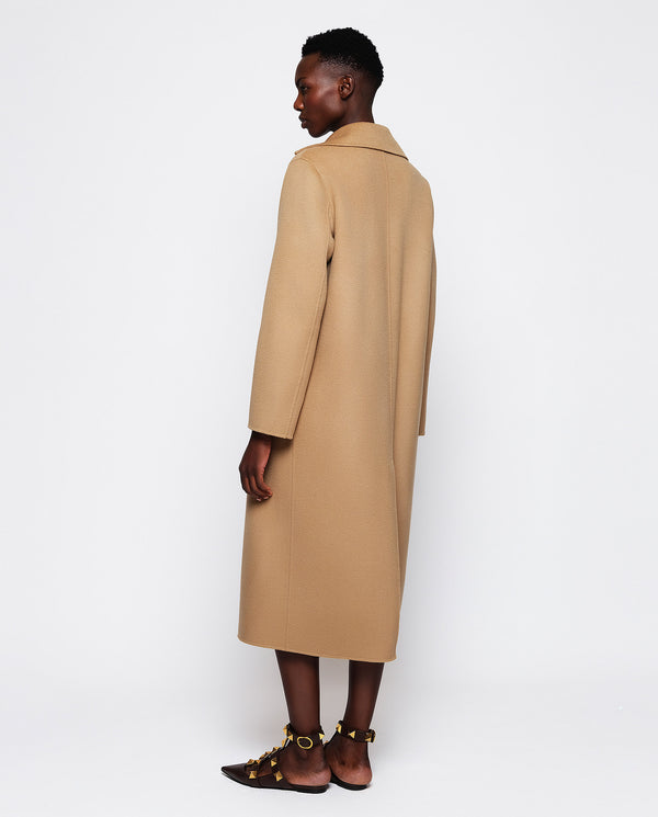 Camel wool & cashmere coat by MIRTO