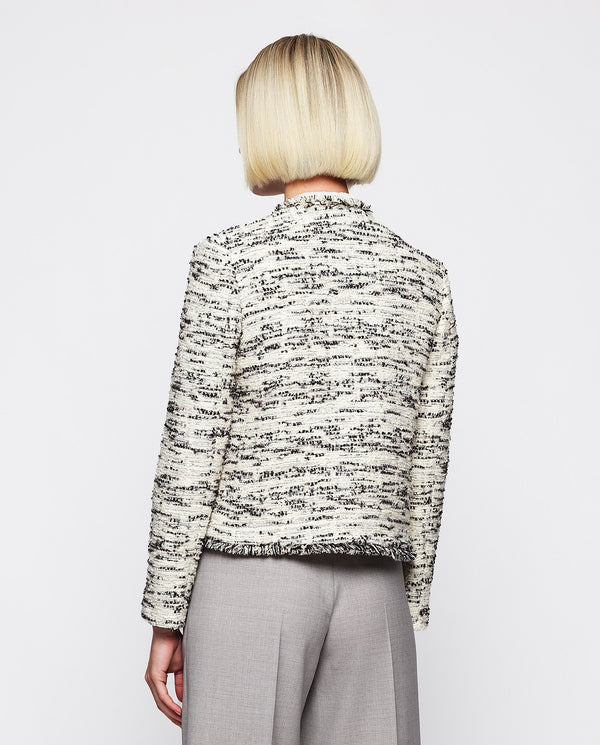 Black & white tweed jacket by MIRTO