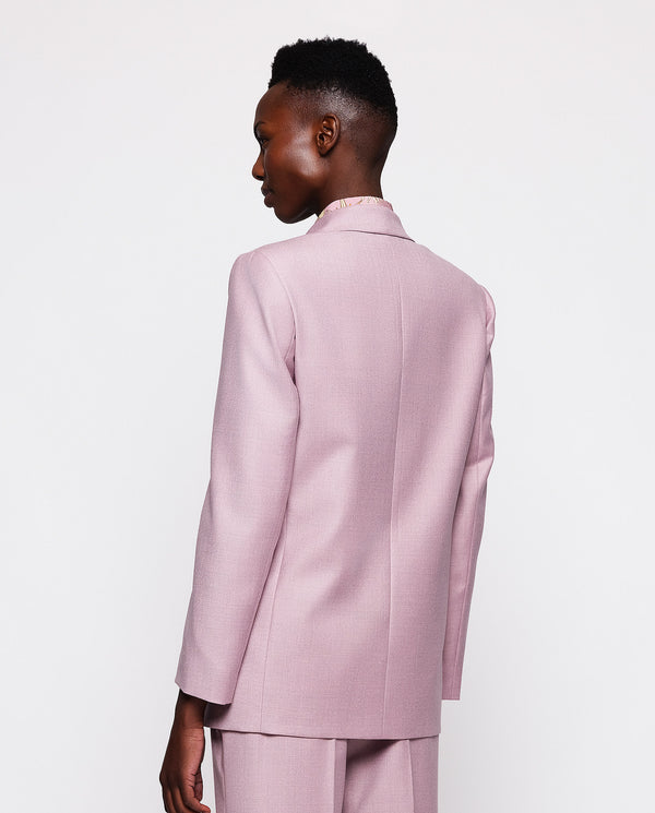 Pink wool sartorial jacket by MIRTO