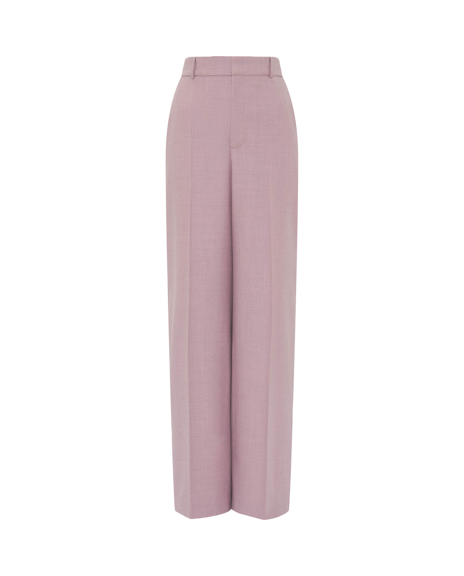 Pink wool sartorial trousers by MIRTO