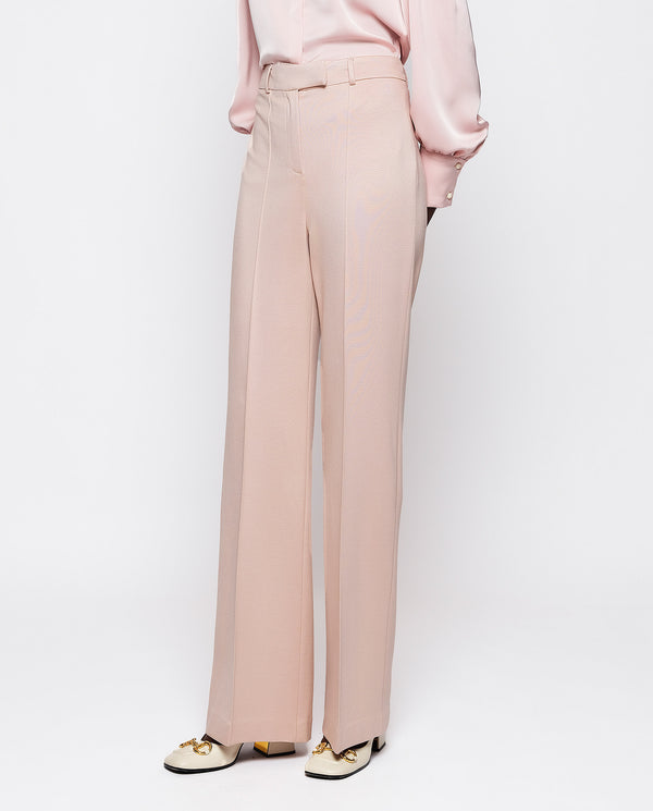 Pink knit trousers by MIRTO