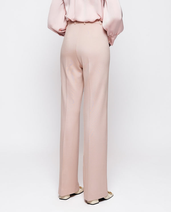 Pink knit trousers by MIRTO