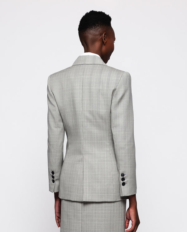 Gray Glenn plaid jacket by MIRTO