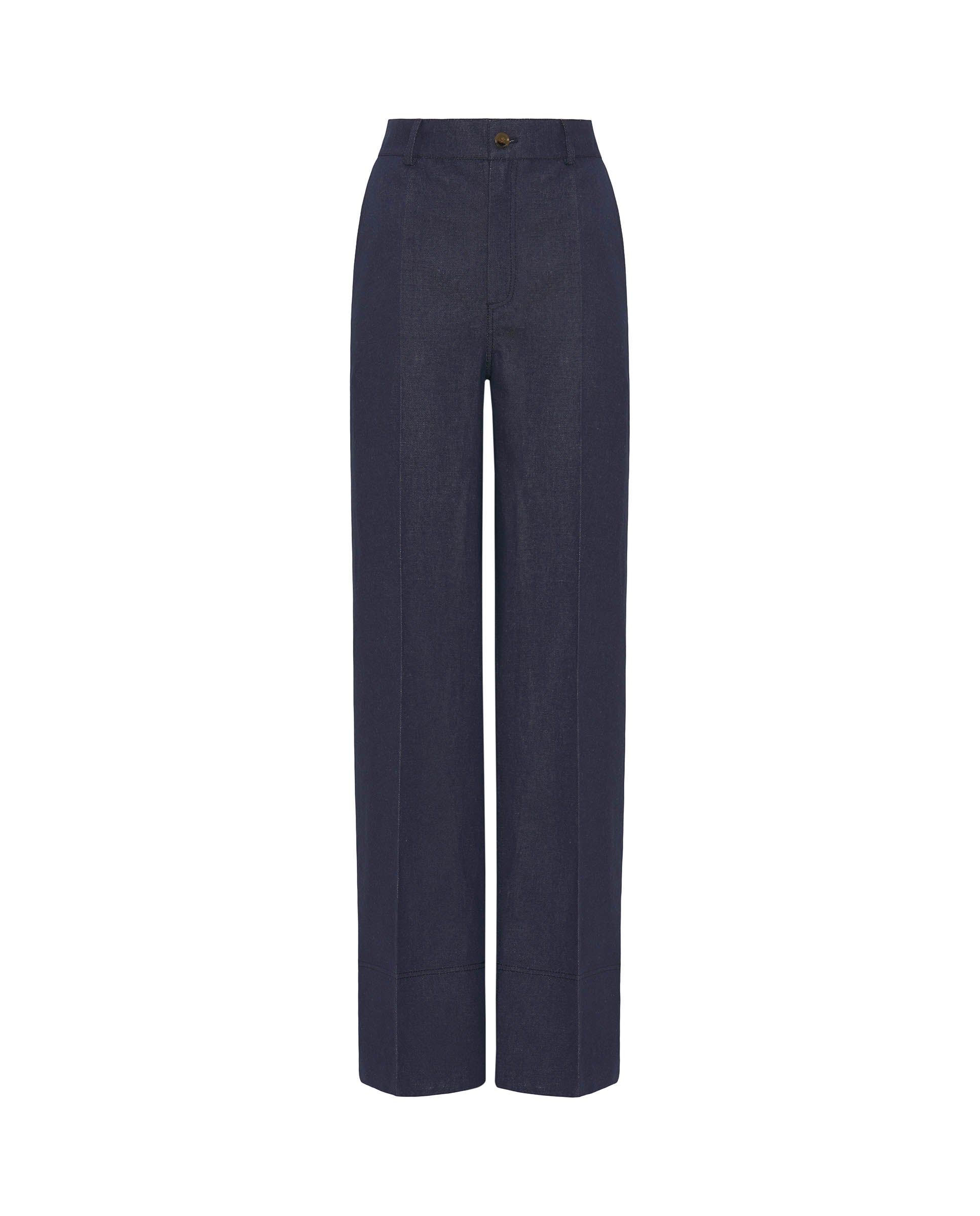 Wide leg denim trousers by MIRTO