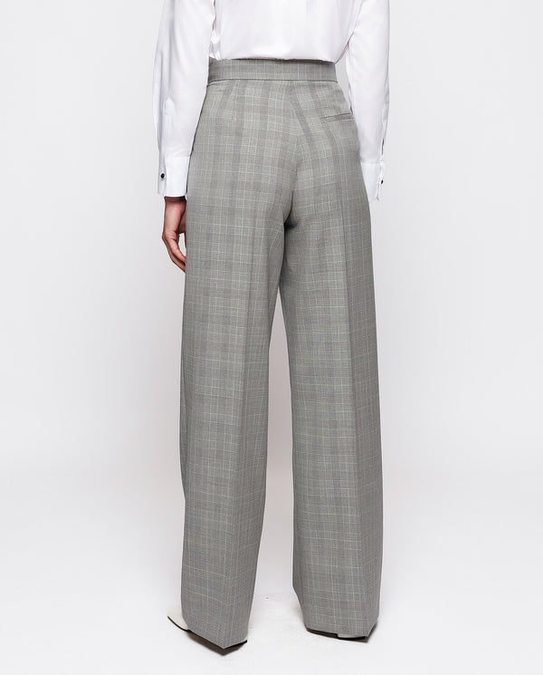 Gray Glenn plaid trousers by MIRTO