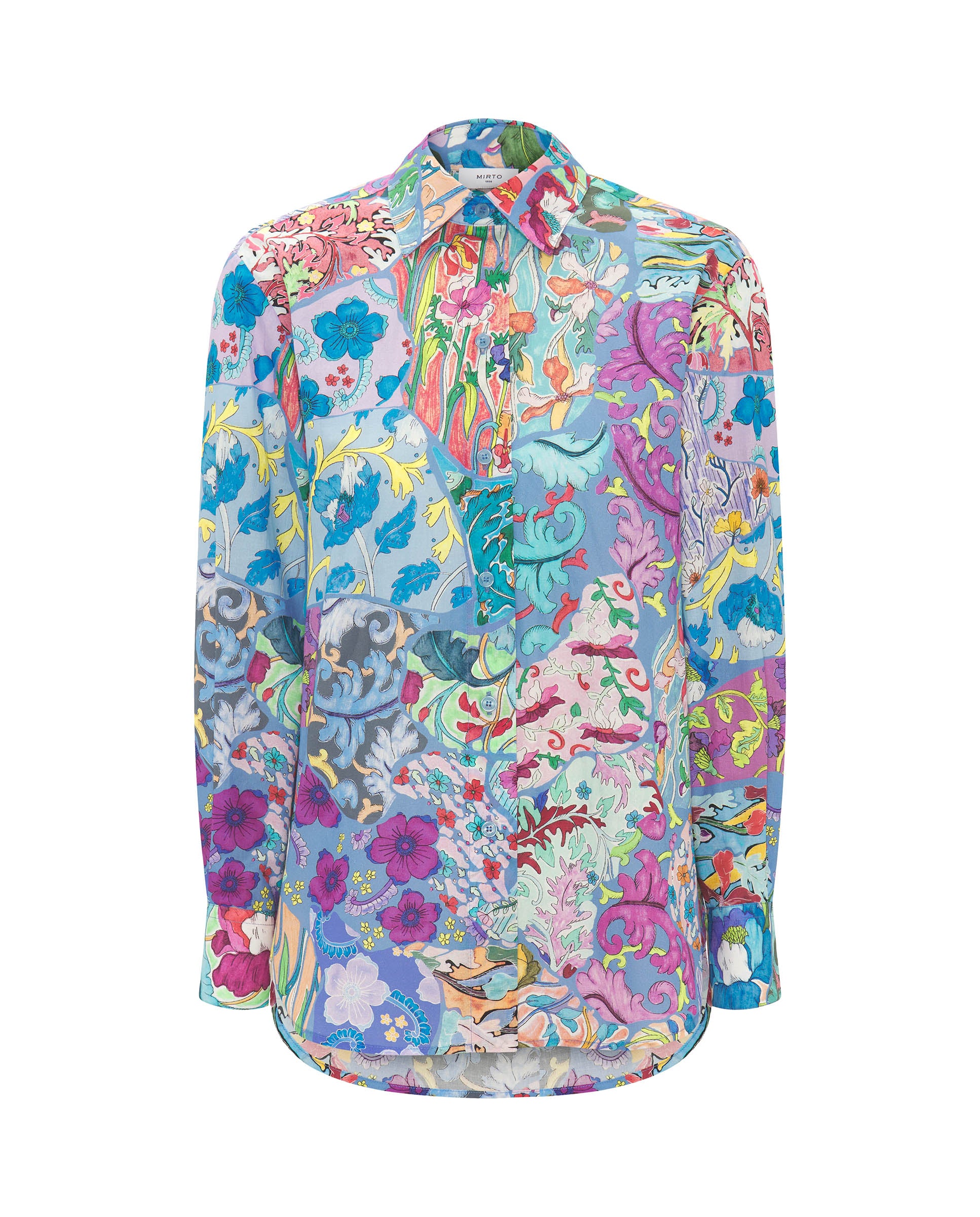 Multicolor cotton print shirt by MIRTO