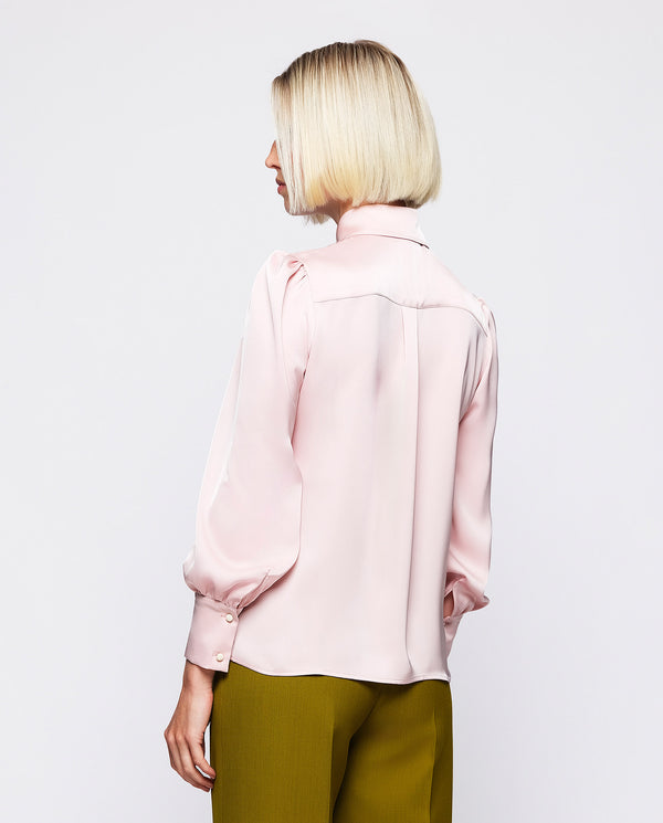 Pink fluid blouse by MIRTO