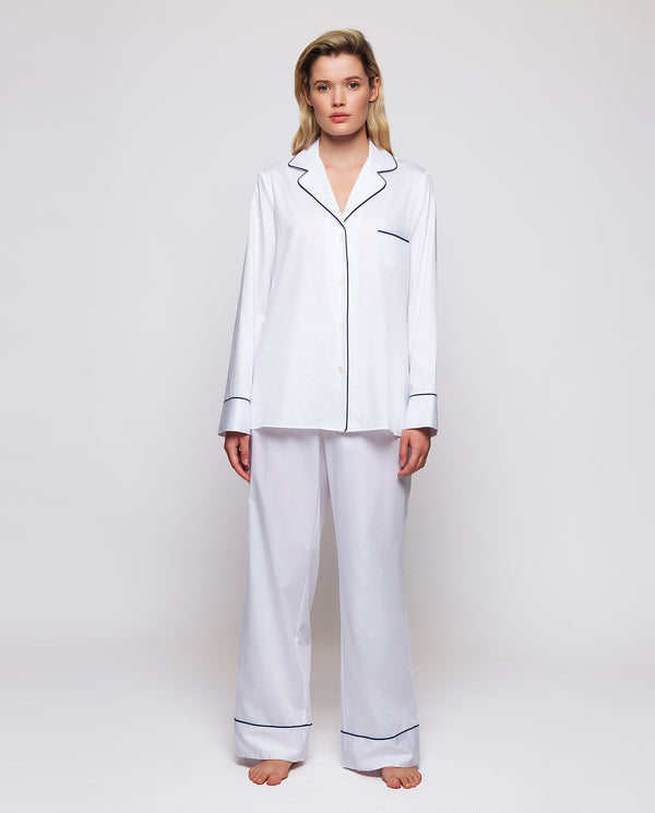 White cotton pajamas