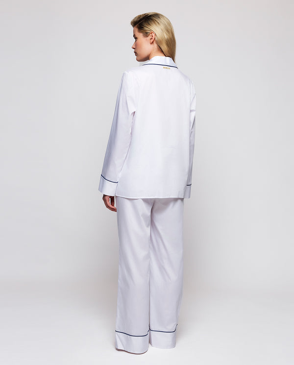 White cotton pajamas