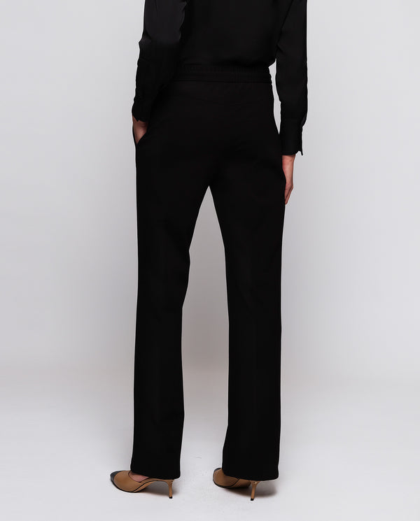 Black stretch trousers