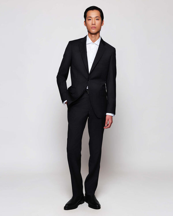 Charcoal gray wool suit