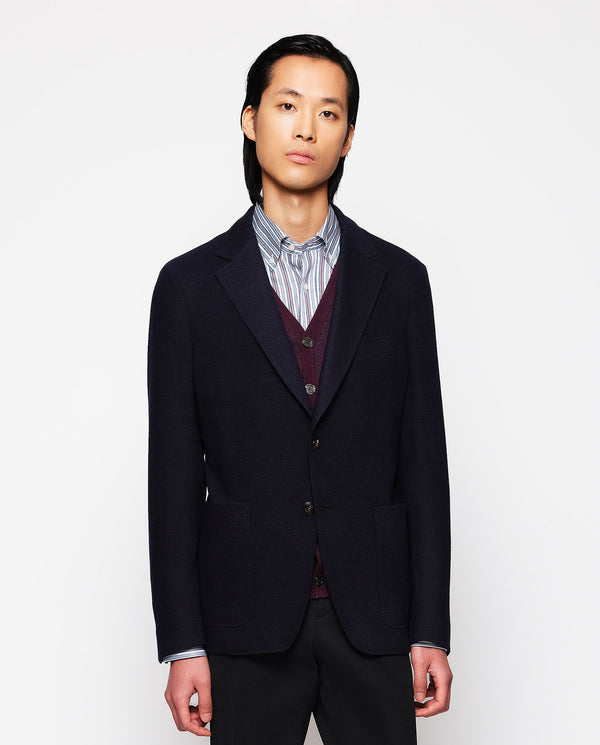 Navy blue jumper jacket by MIRTO