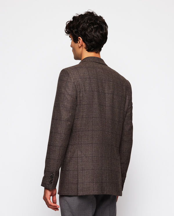 Rust tone Glen plaid jacket