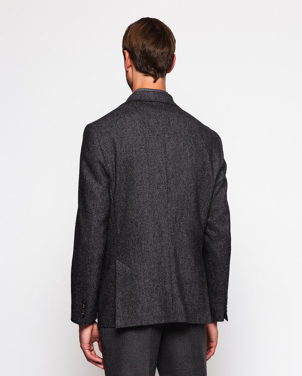 Charcoal gray donogal jacket by MIRTO