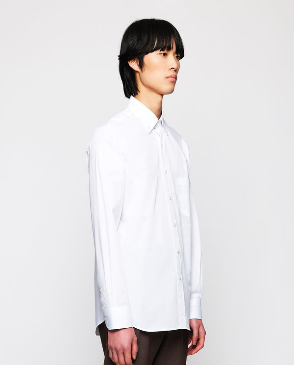 White cotton casual shirt