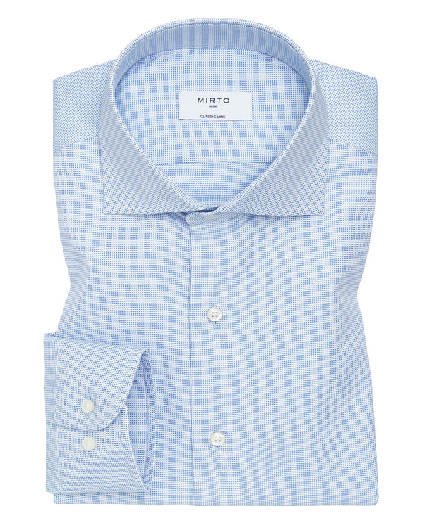 Mixed cuff cotton dress shirt by MIRTO