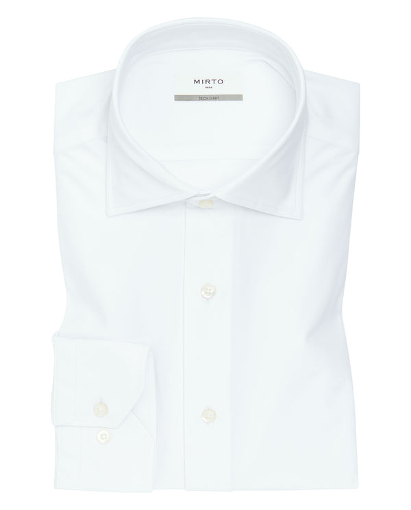 Camisa vestir regular fit "performance" blanc by M