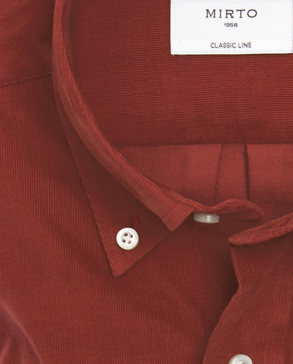 Microcorduroy casual shirt by MIRTO