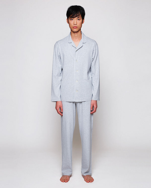 Long gray modal fabric pajamas