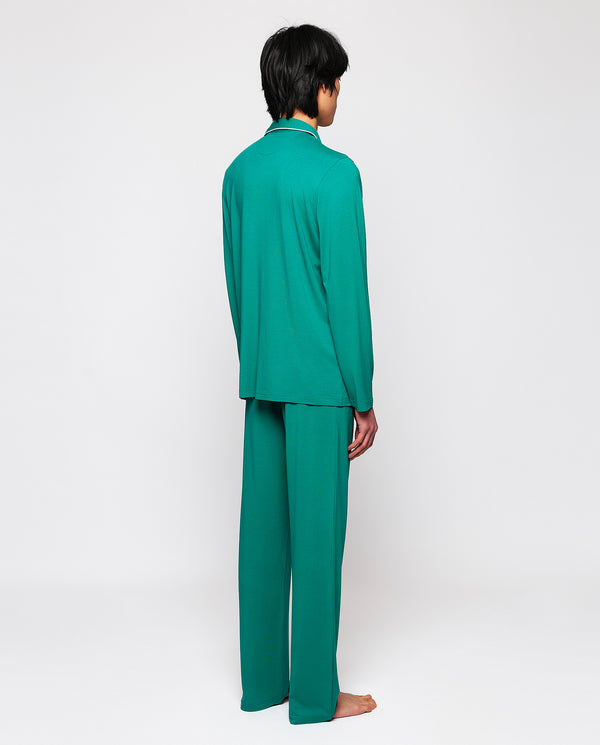 Long green modal fabric pajamas