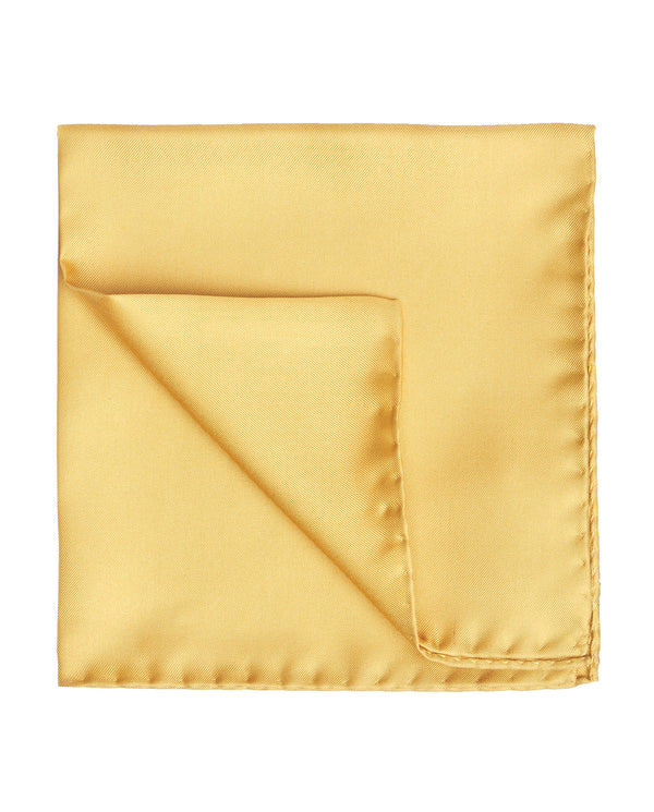 Yellow silk pocket square