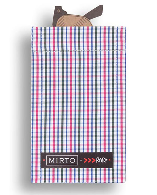 Glass Pocket Square "Check in Town" by MIRTO