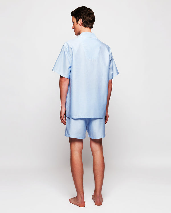 Blue cotton striped short pajamas by MIRTO