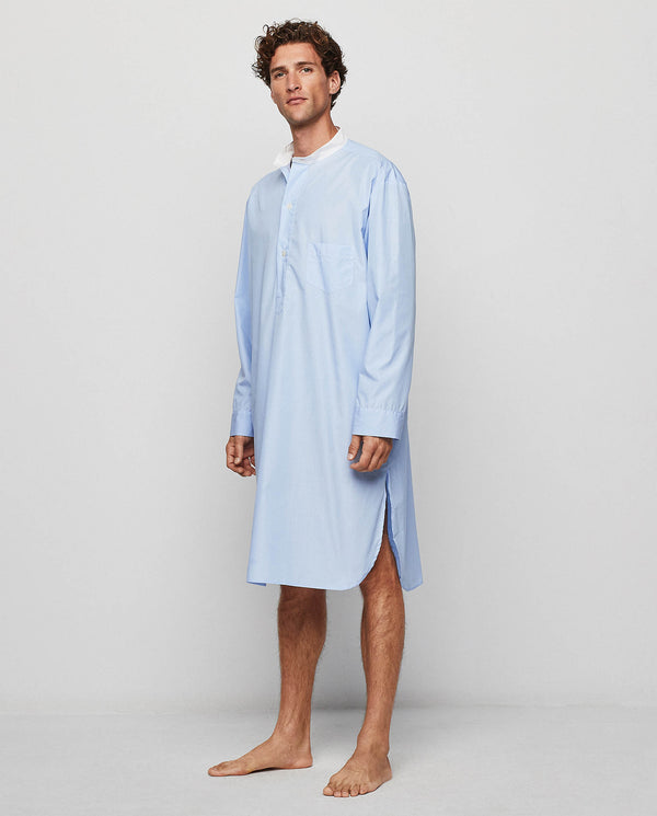 Blue long sleeved nightshirt