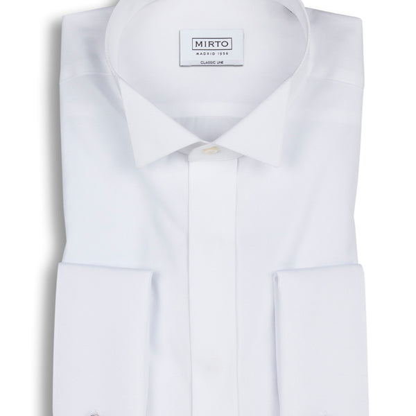 Wing collar tuxedo shirt by MIRTO – 00526-0050