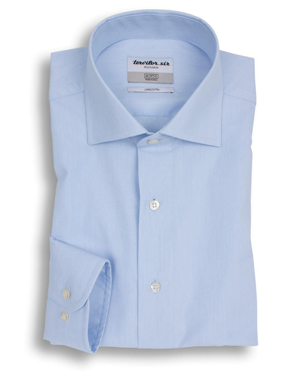 BLUE EXTRA-LONG TERVILOR SIR SHIRT by MIRTO
