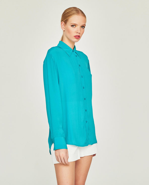 Turquoise blouse by MIRTO