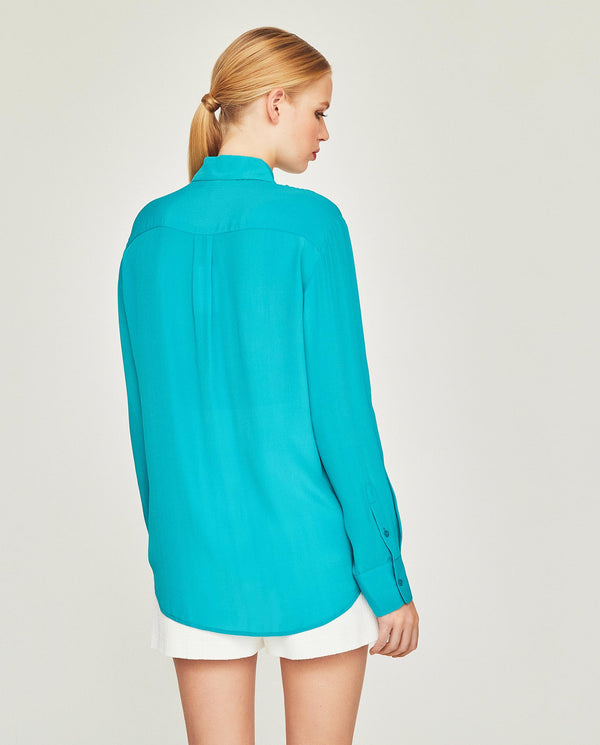 Turquoise blouse by MIRTO