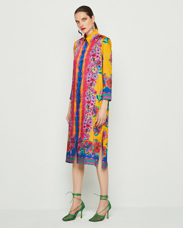 Multicolor print dress