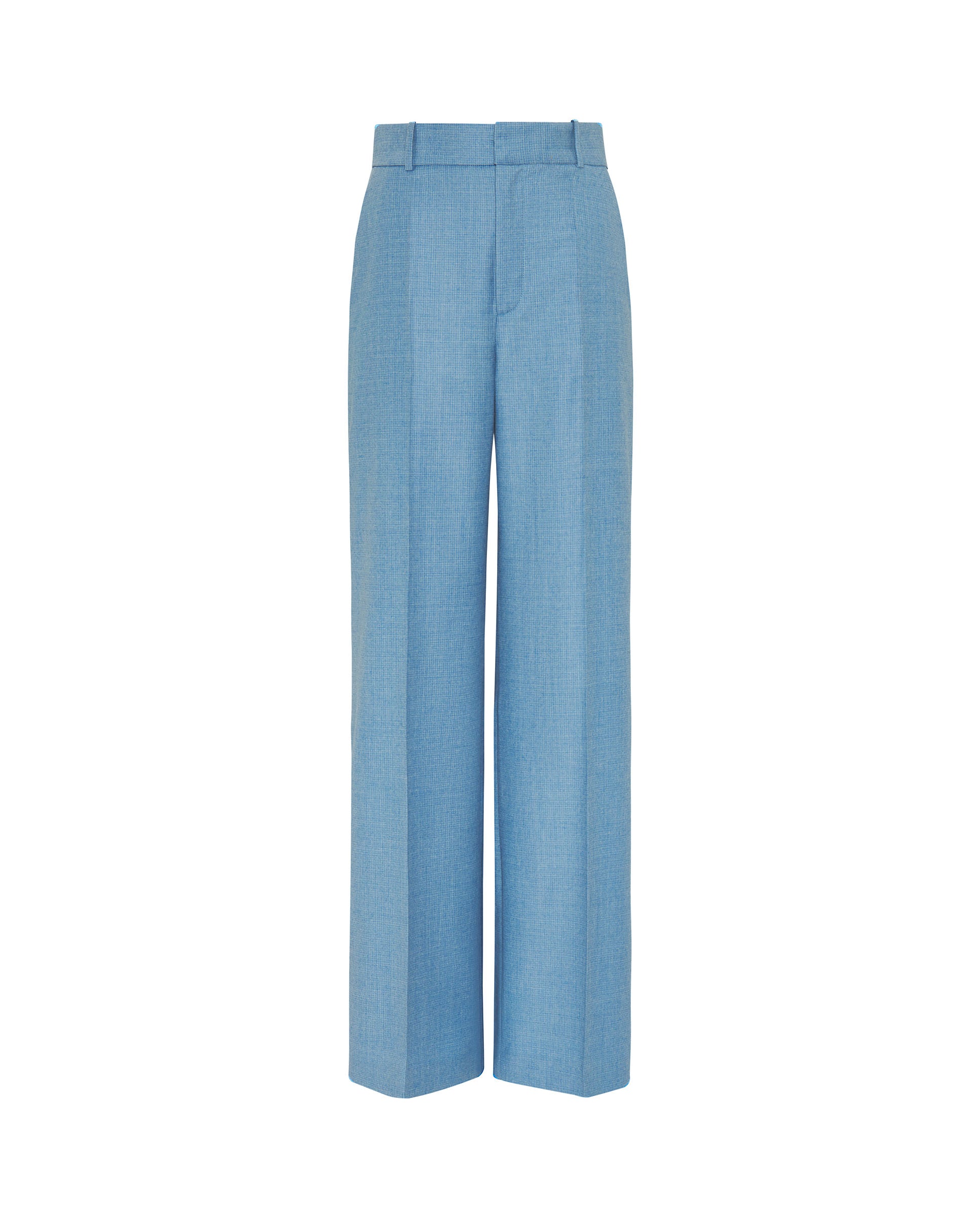 Pale blue plaid trousers by MIRTO