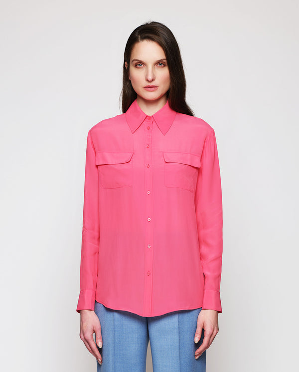 Coral fluid blouse by MIRTO