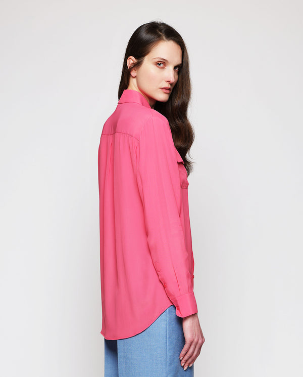 Coral fluid blouse by MIRTO